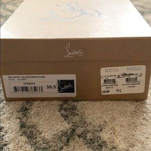 COPY - So Kate silver Christian Louboutin heels